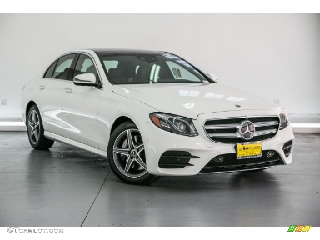 2018 E 400 4Matic Sedan - Polar White / Nut Brown/Black photo #12