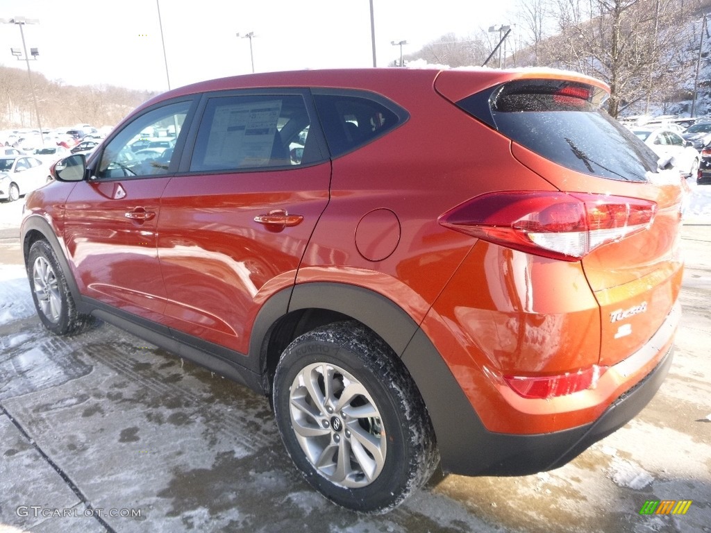 2018 Tucson SE AWD - Sedona Sunset / Black photo #6