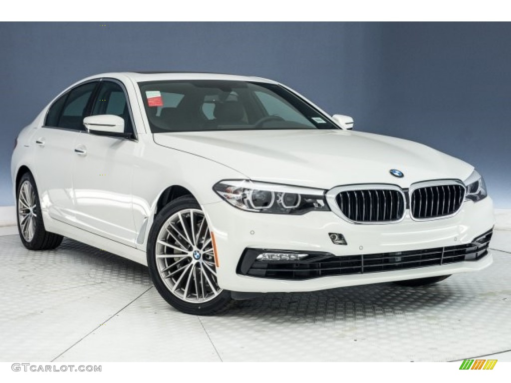 2018 5 Series 540i Sedan - Alpine White / Black photo #11