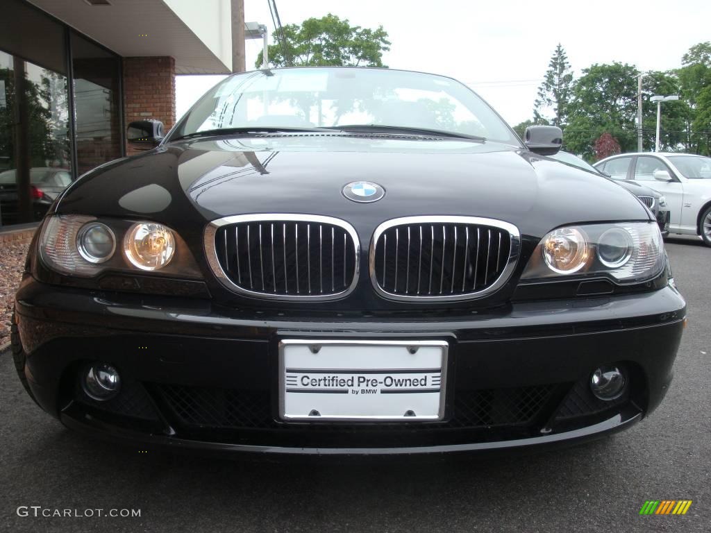 2006 3 Series 325i Convertible - Jet Black / Black photo #2