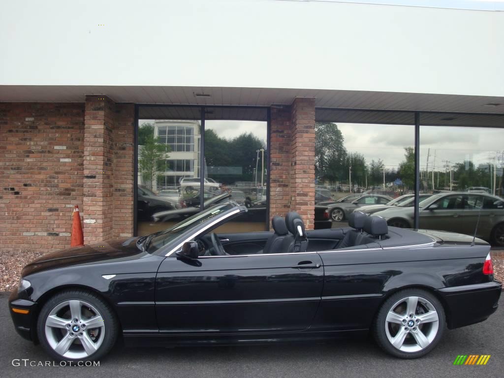 2006 3 Series 325i Convertible - Jet Black / Black photo #3