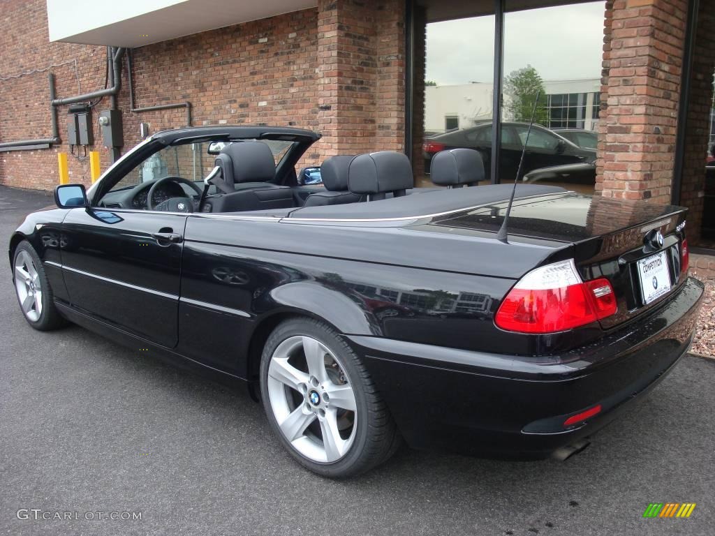 2006 3 Series 325i Convertible - Jet Black / Black photo #4