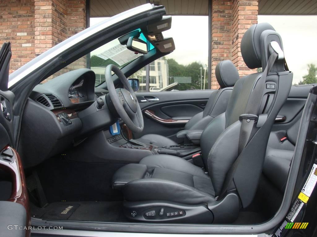 2006 3 Series 325i Convertible - Jet Black / Black photo #10