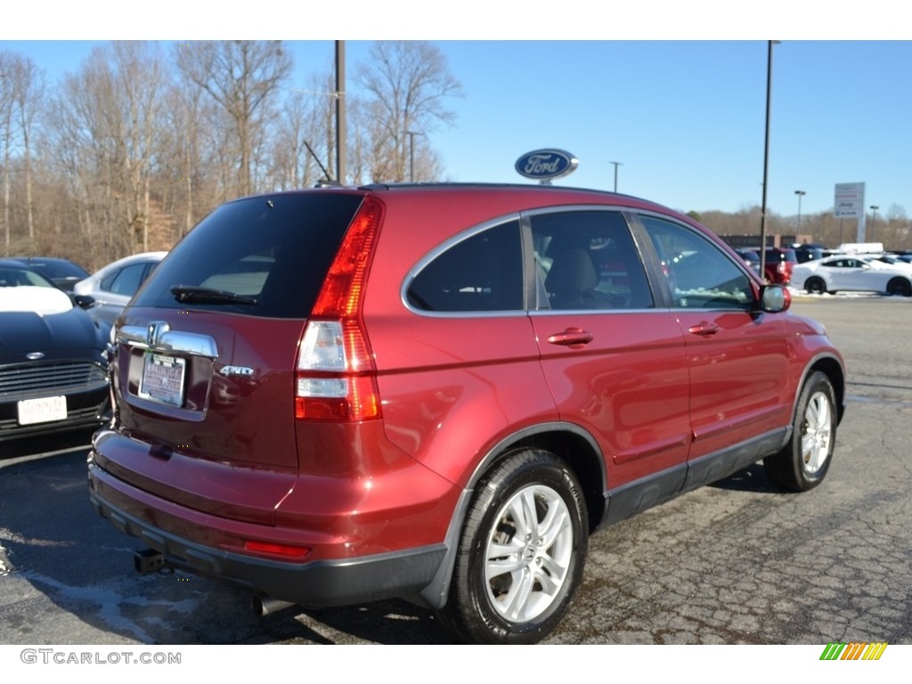 2010 CR-V EX-L AWD - Tango Red Pearl / Gray photo #3