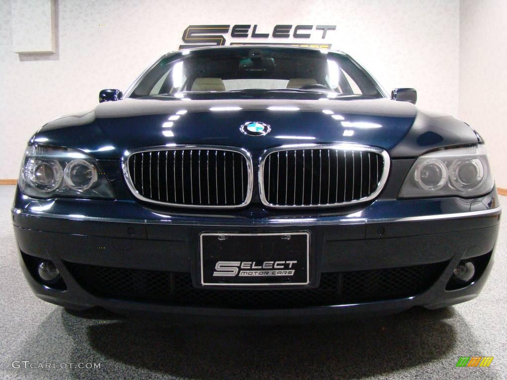 2006 7 Series 750Li Sedan - Monaco Blue Metallic / Black/Cream Beige photo #2