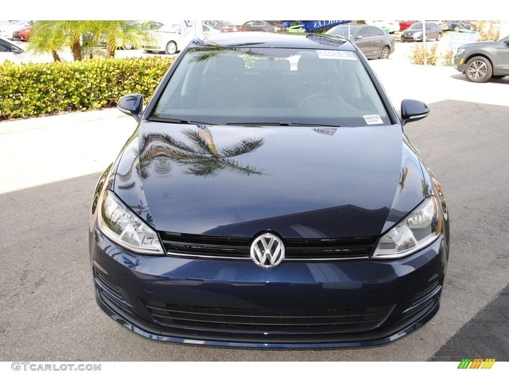 2015 Golf 4 Door 1.8T S - Night Blue Metallic / Black photo #3