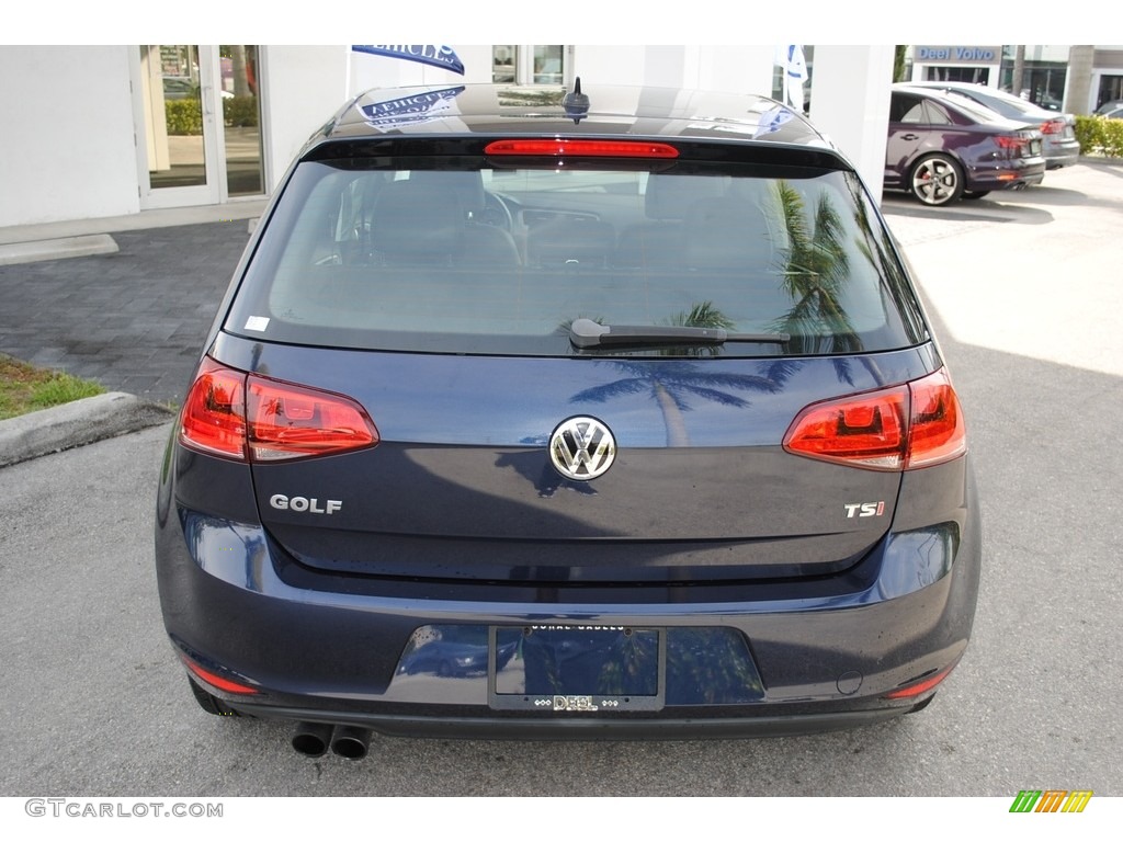 2015 Golf 4 Door 1.8T S - Night Blue Metallic / Black photo #8