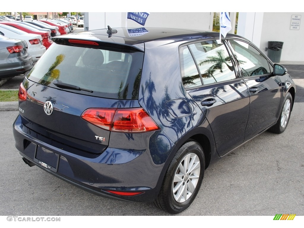 2015 Golf 4 Door 1.8T S - Night Blue Metallic / Black photo #9