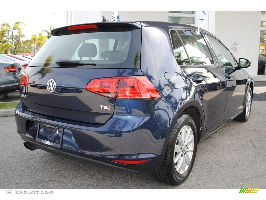 2015 Golf 4 Door 1.8T S - Night Blue Metallic / Black photo #10