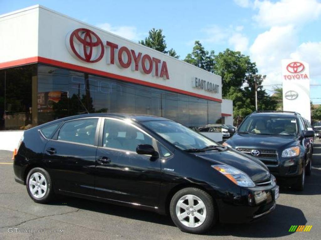 2008 Prius Hybrid - Black / Bisque photo #1