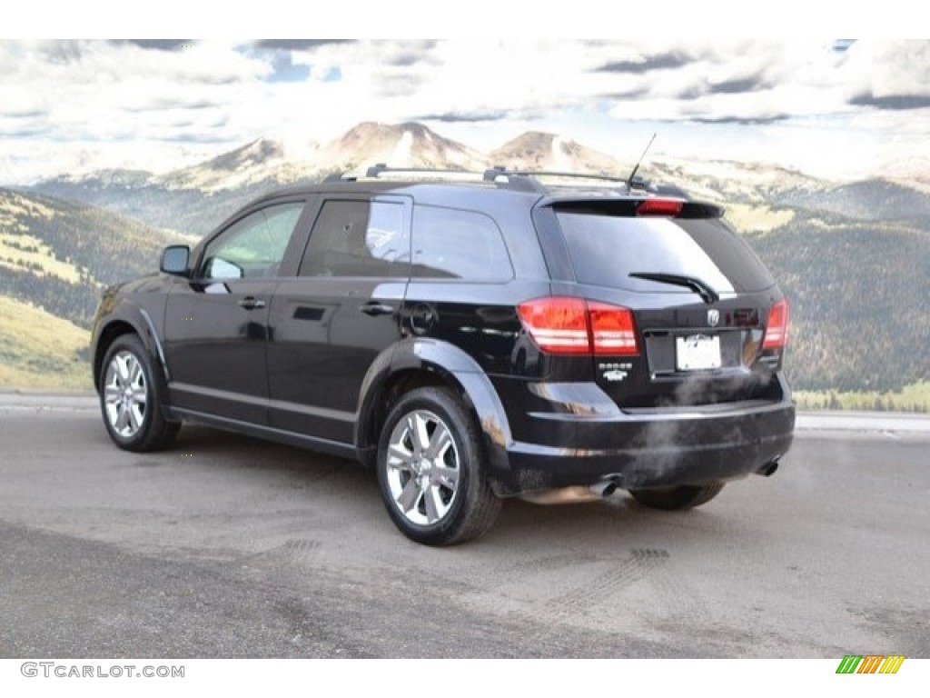 2010 Journey SXT - Brilliant Black Crystal Pearl / Dark Slate Gray photo #8