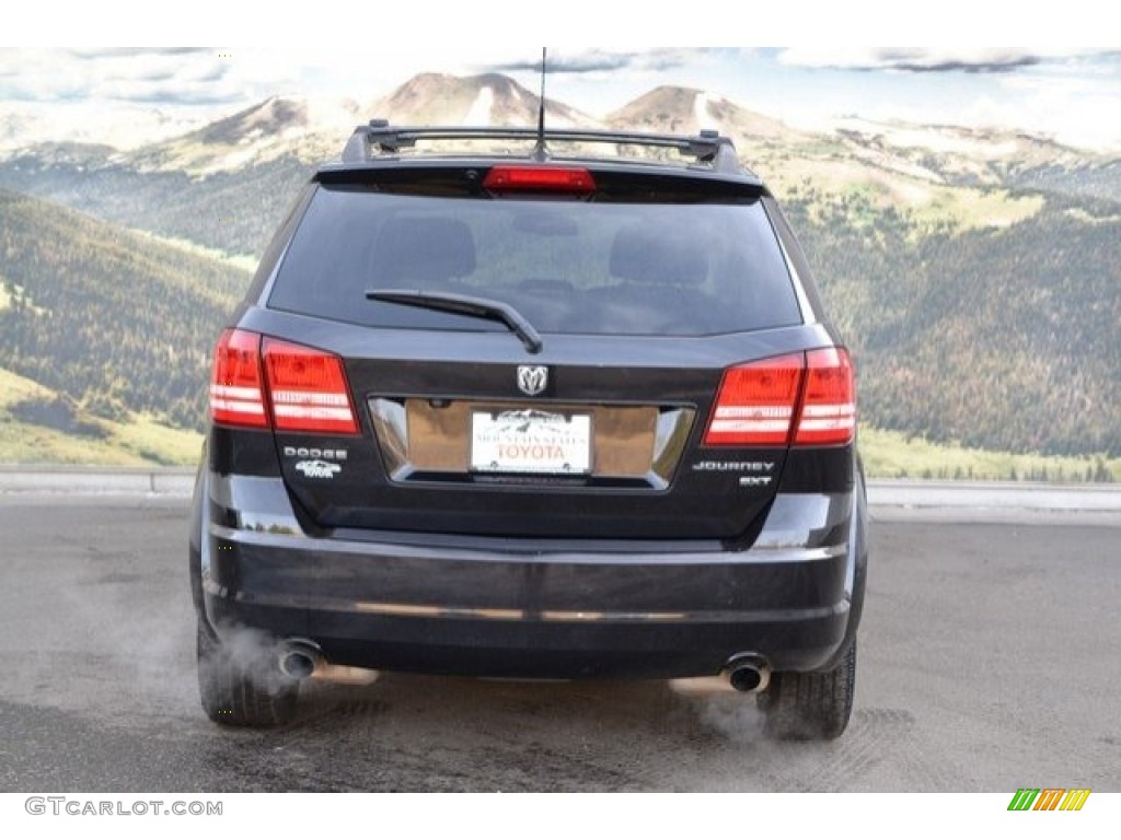 2010 Journey SXT - Brilliant Black Crystal Pearl / Dark Slate Gray photo #9