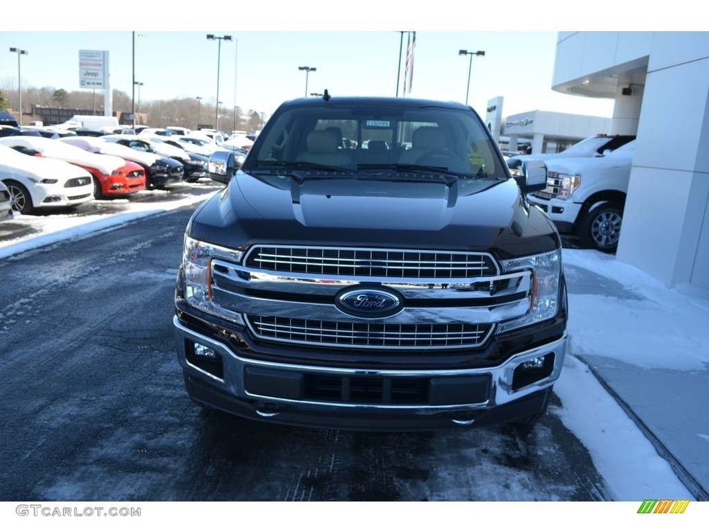 2018 F150 Lariat SuperCrew 4x4 - Magma Red / Light Camel photo #5