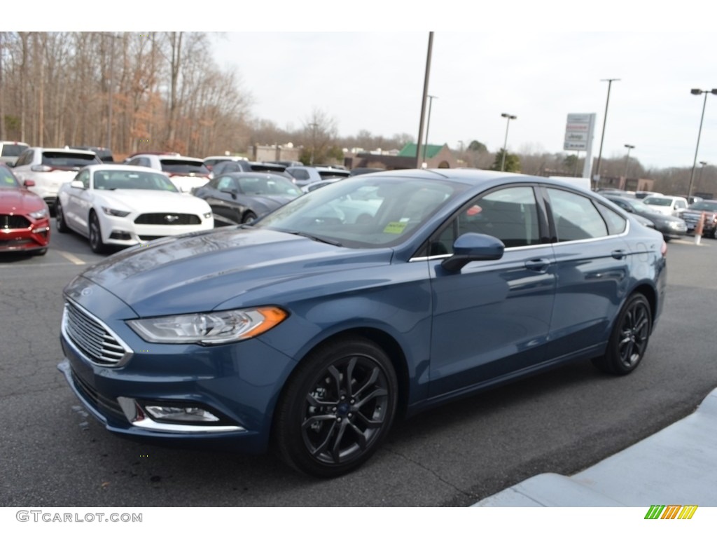 2018 Fusion S - Blue Metallic / Ebony photo #3