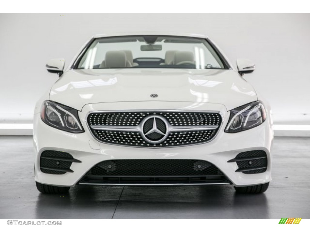 2018 E 400 Convertible - designo Diamond White Metallic / Macchiato Beige/Yacht Blue photo #2