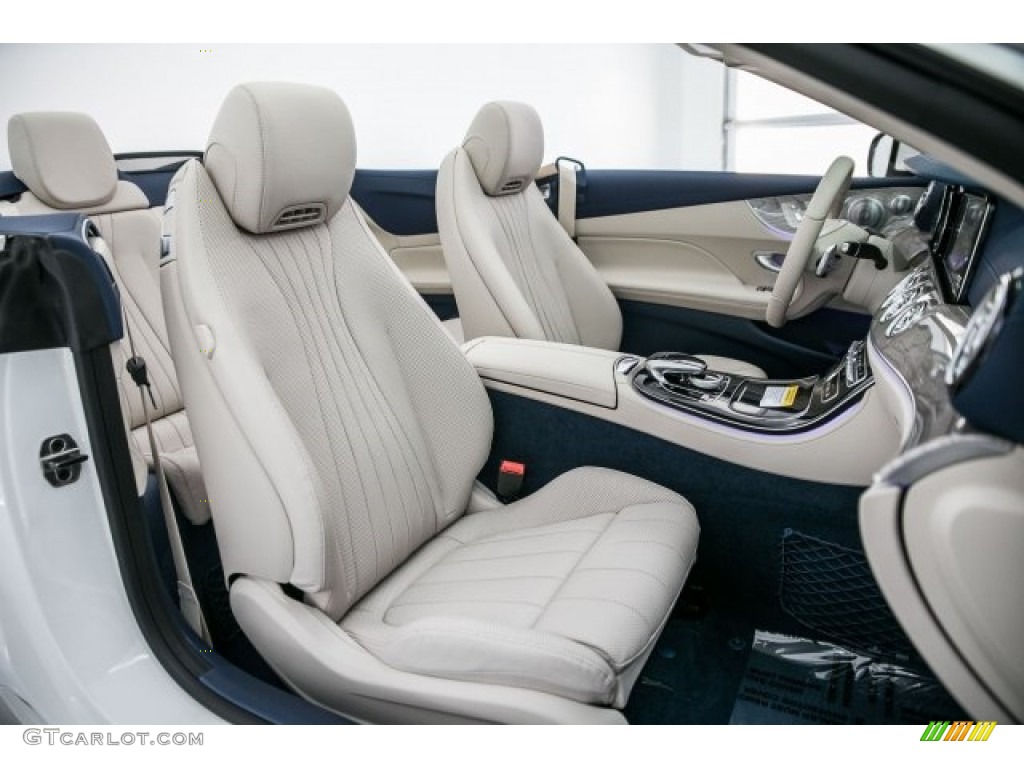 Macchiato Beige/Yacht Blue Interior 2018 Mercedes-Benz E 400 Convertible Photo #124965771