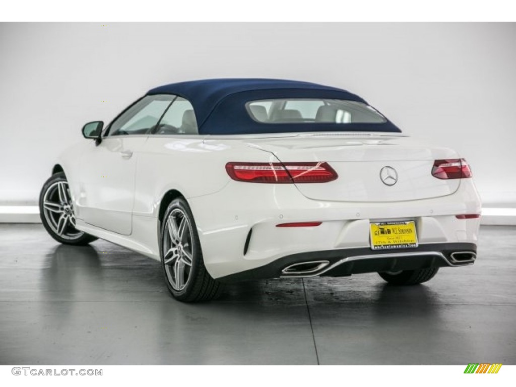 2018 E 400 Convertible - designo Diamond White Metallic / Macchiato Beige/Yacht Blue photo #10