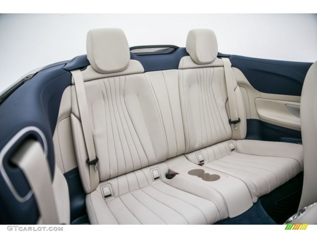Macchiato Beige/Yacht Blue Interior 2018 Mercedes-Benz E 400 Convertible Photo #124965897