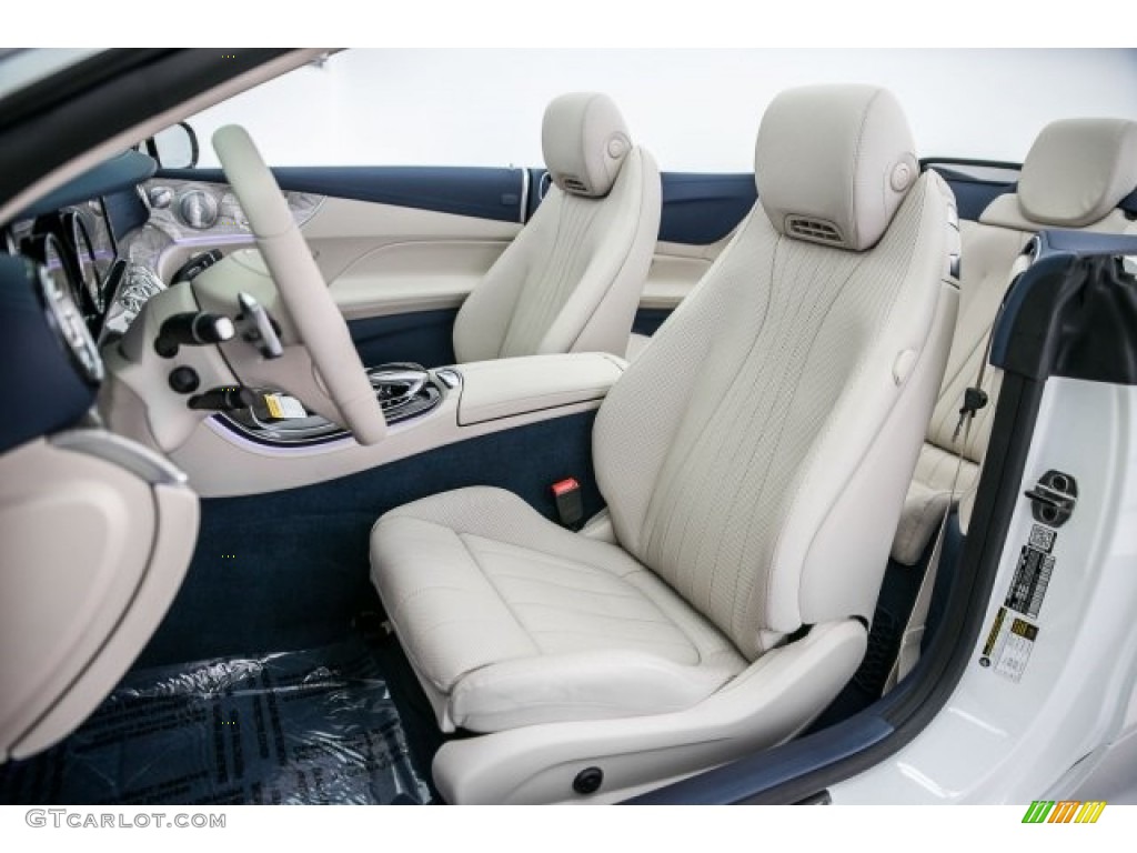 Macchiato Beige/Yacht Blue Interior 2018 Mercedes-Benz E 400 Convertible Photo #124965912