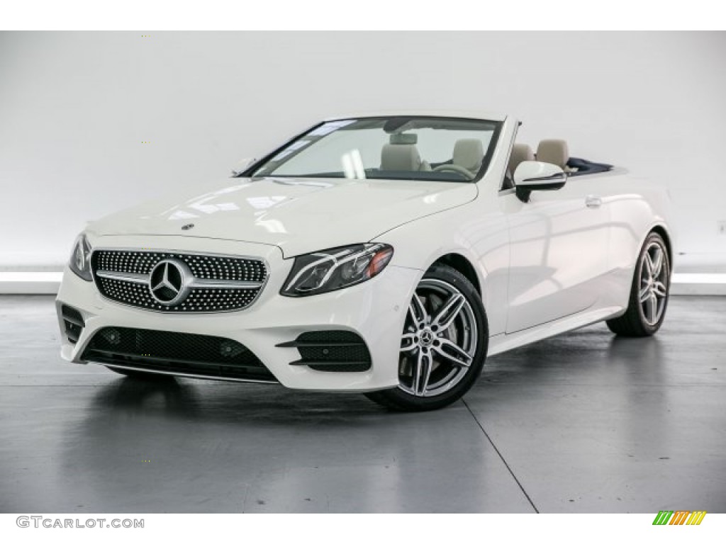 designo Diamond White Metallic 2018 Mercedes-Benz E 400 Convertible Exterior Photo #124965927