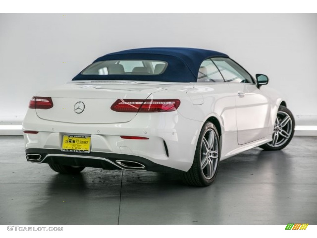 2018 E 400 Convertible - designo Diamond White Metallic / Macchiato Beige/Yacht Blue photo #16