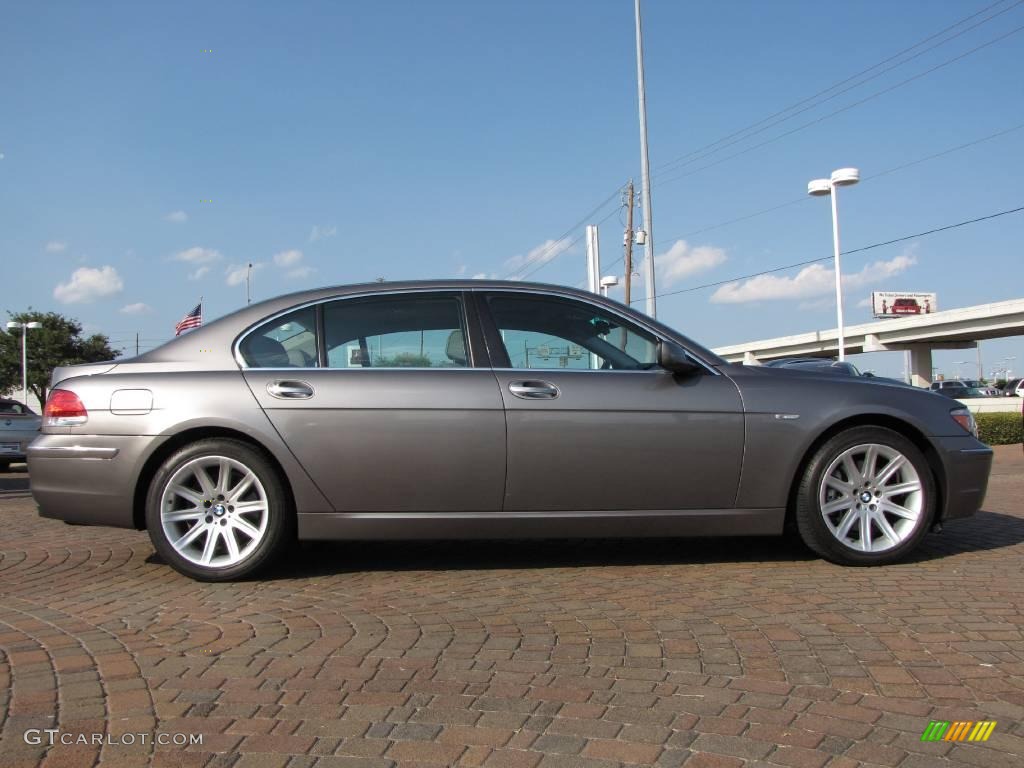 2006 7 Series 750Li Sedan - Sterling Grey Metallic / Basalt Grey/Flannel Grey photo #6