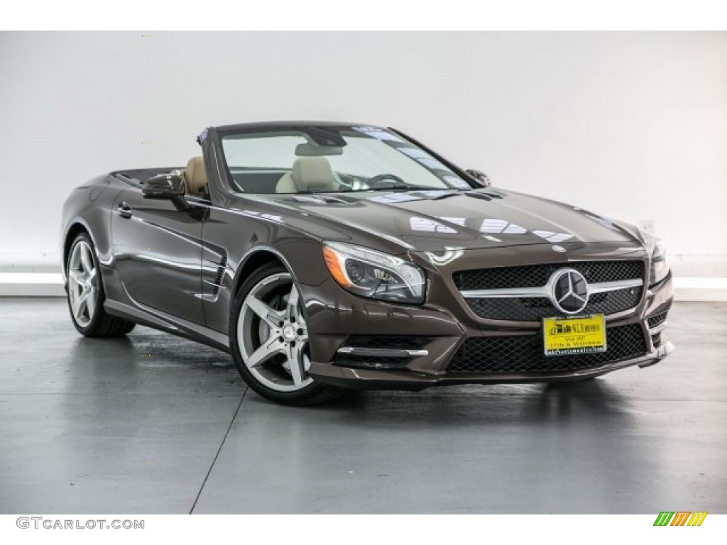 2013 SL 550 Roadster - Dolomite Brown Metallic / Beige/Brown photo #12