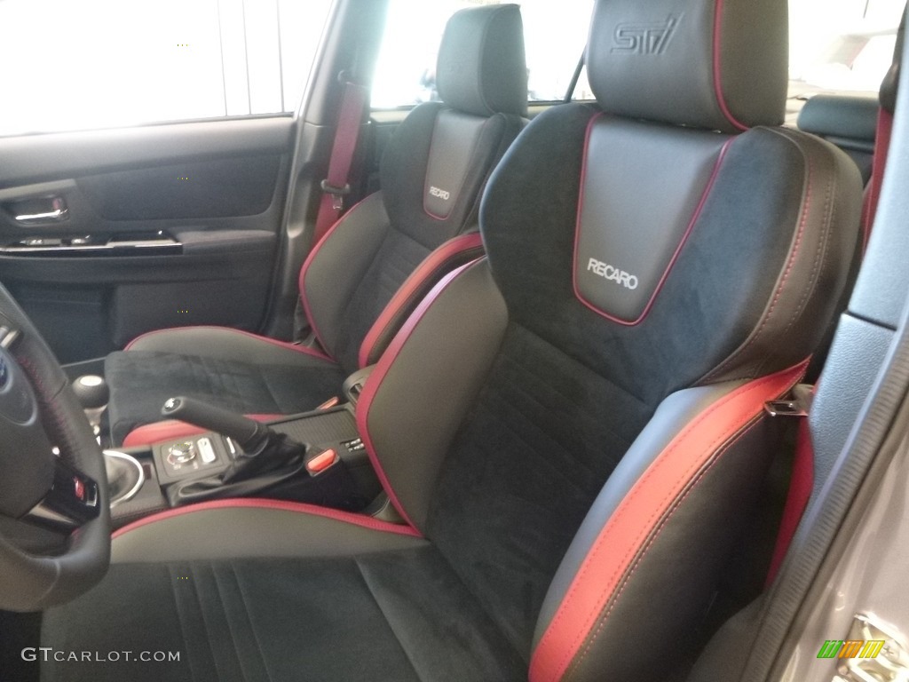 Carbon Black Interior 2018 Subaru WRX STI Photo #124967815