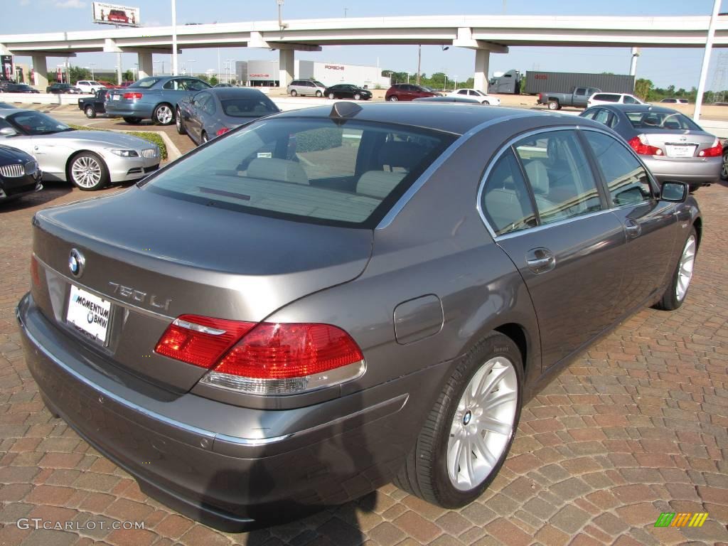 2006 7 Series 750Li Sedan - Sterling Grey Metallic / Basalt Grey/Flannel Grey photo #13