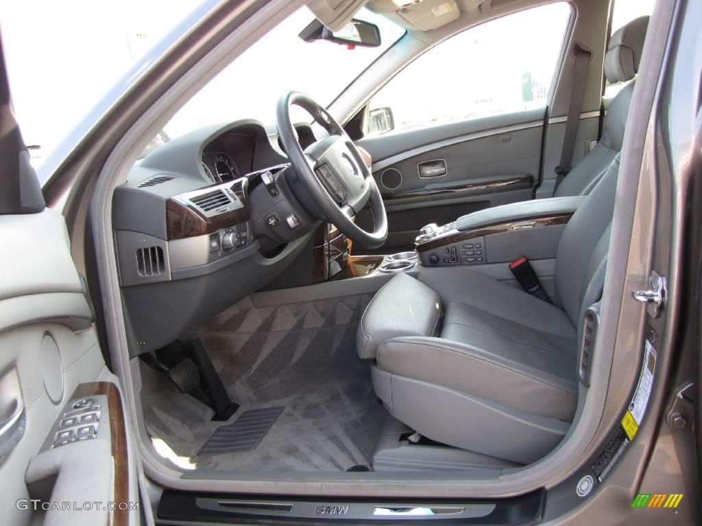 2006 7 Series 750Li Sedan - Sterling Grey Metallic / Basalt Grey/Flannel Grey photo #17