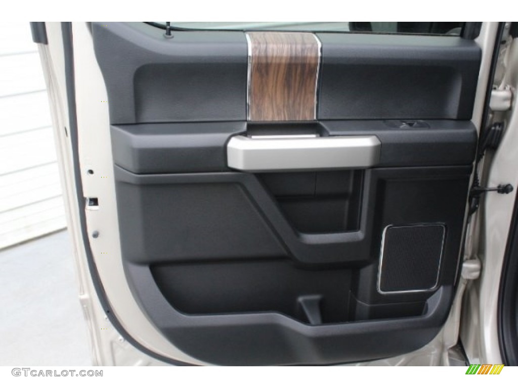 2018 F150 Lariat SuperCrew 4x4 - White Gold / Black photo #26