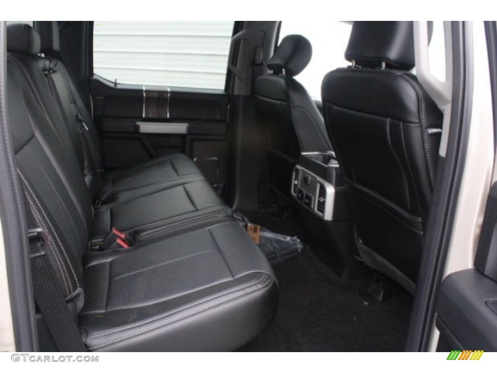 2018 F150 Lariat SuperCrew 4x4 - White Gold / Black photo #32