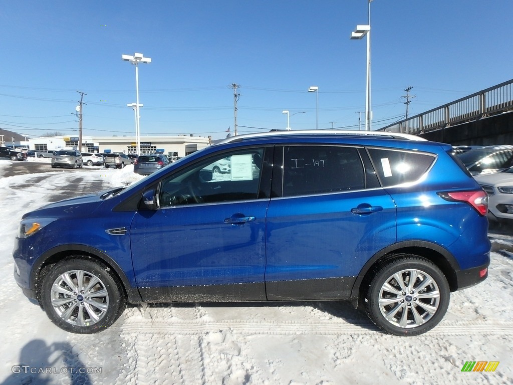 2018 Escape Titanium 4WD - Lightning Blue / Charcoal Black photo #6