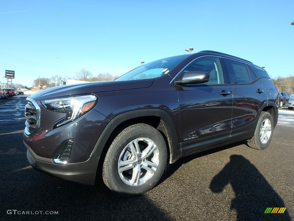 2018 Terrain SLE AWD - Blue Steel Metallic / ­Jet Black photo #1