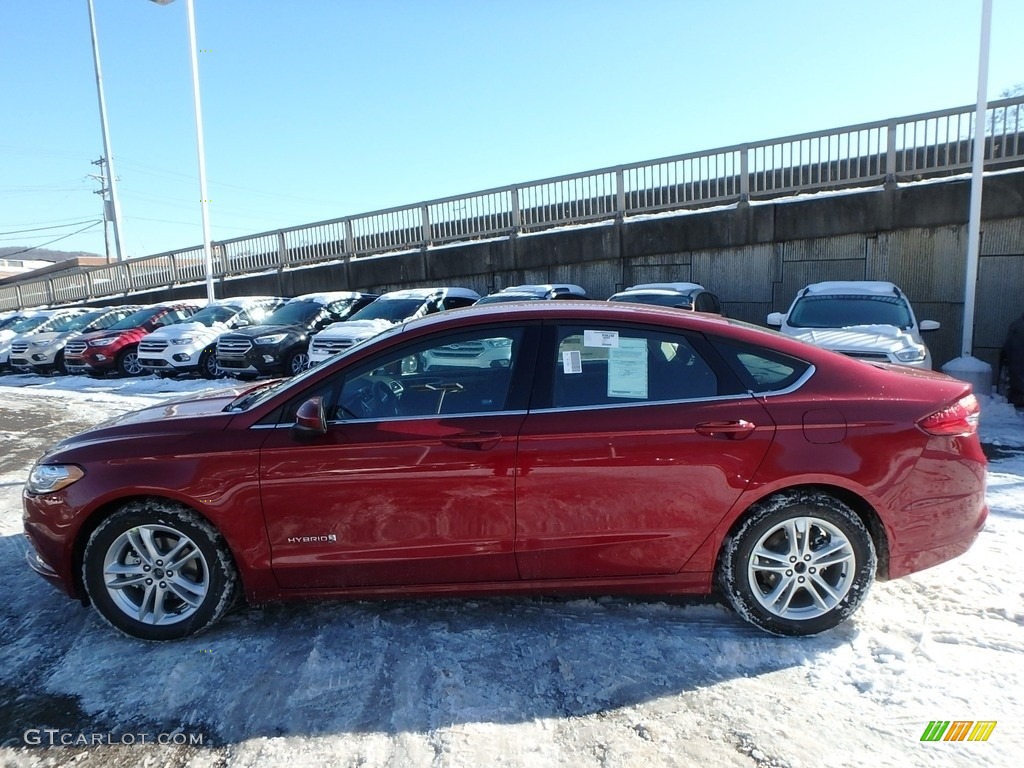 2018 Fusion Hybrid SE - Ruby Red / Ebony photo #6