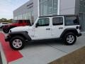 Bright White 2018 Jeep Wrangler Unlimited Sport 4x4 Exterior