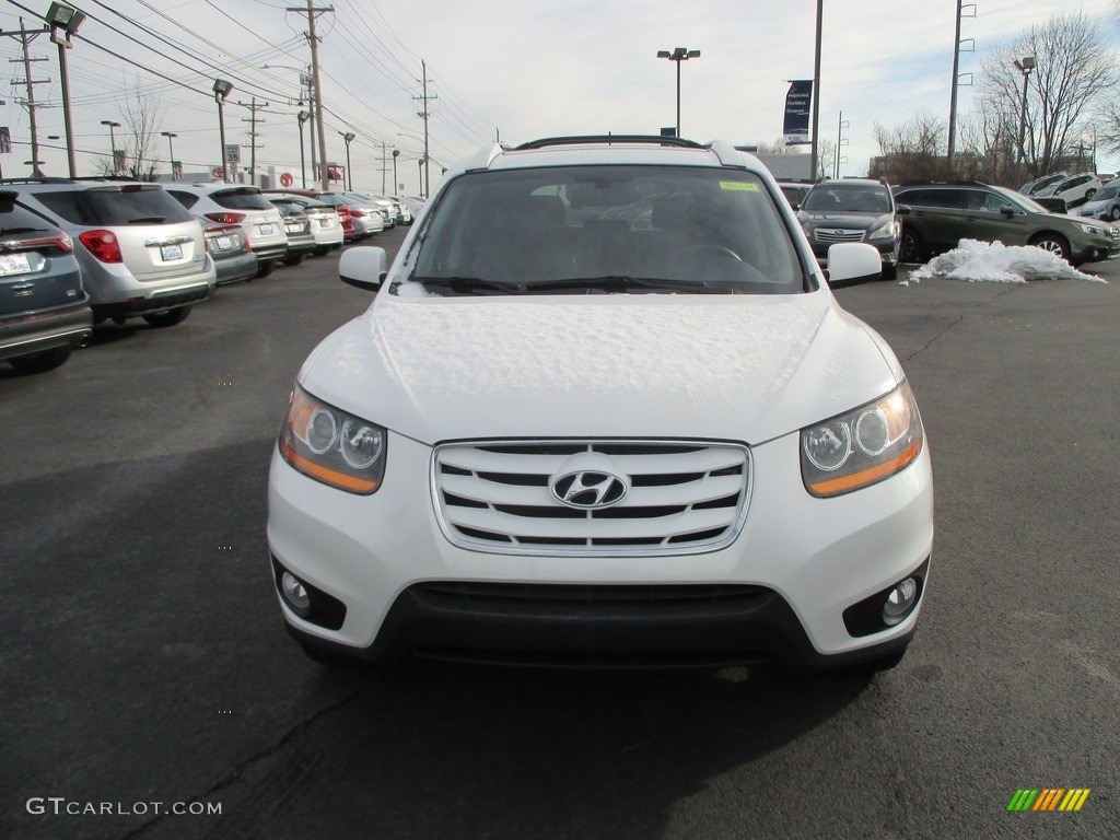 2010 Santa Fe Limited 4WD - Pearl White / Cocoa Black photo #3