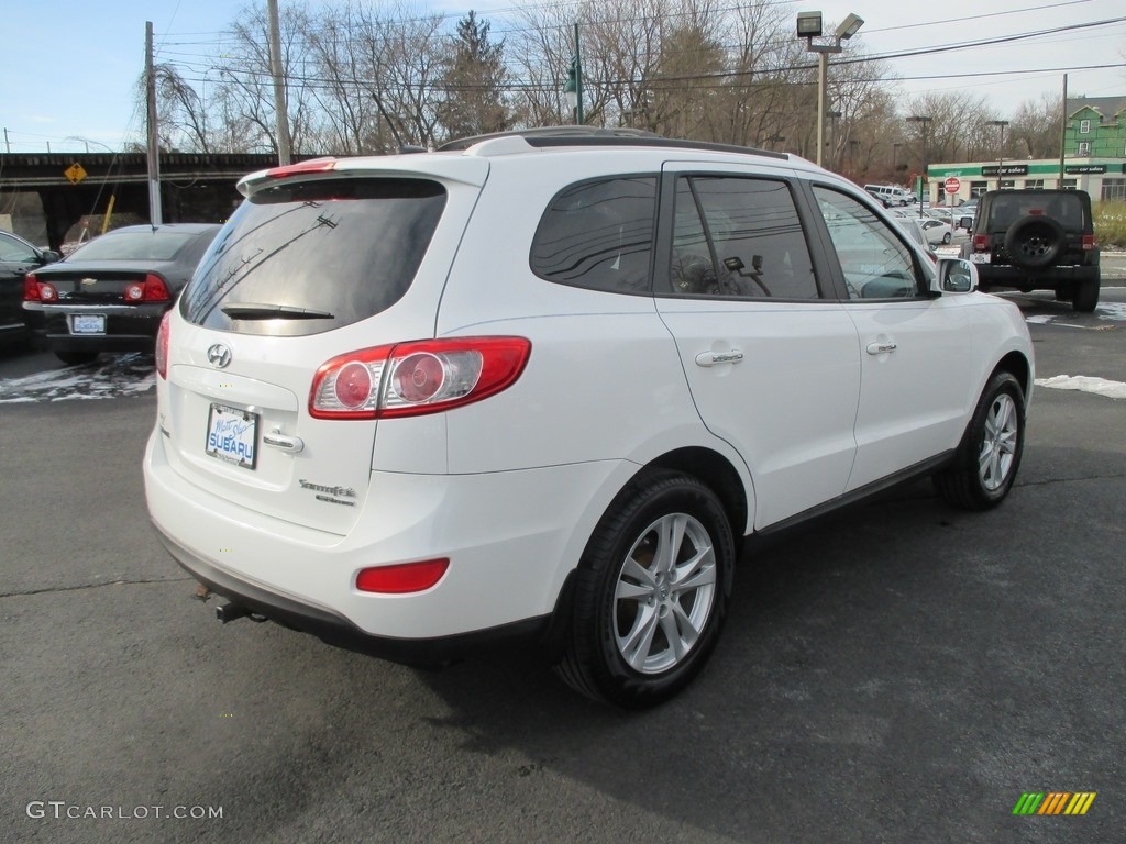 2010 Santa Fe Limited 4WD - Pearl White / Cocoa Black photo #6