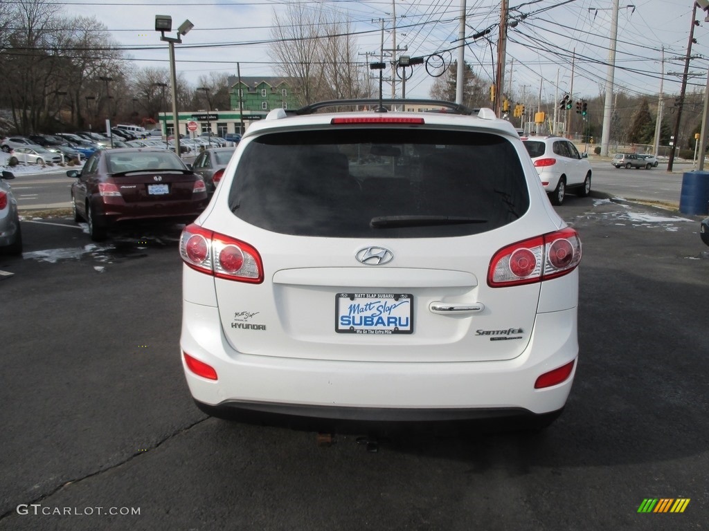 2010 Santa Fe Limited 4WD - Pearl White / Cocoa Black photo #7