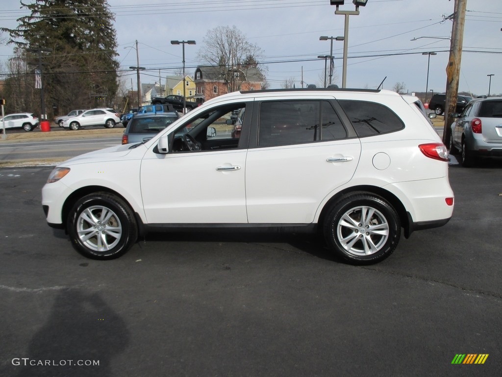 2010 Santa Fe Limited 4WD - Pearl White / Cocoa Black photo #9