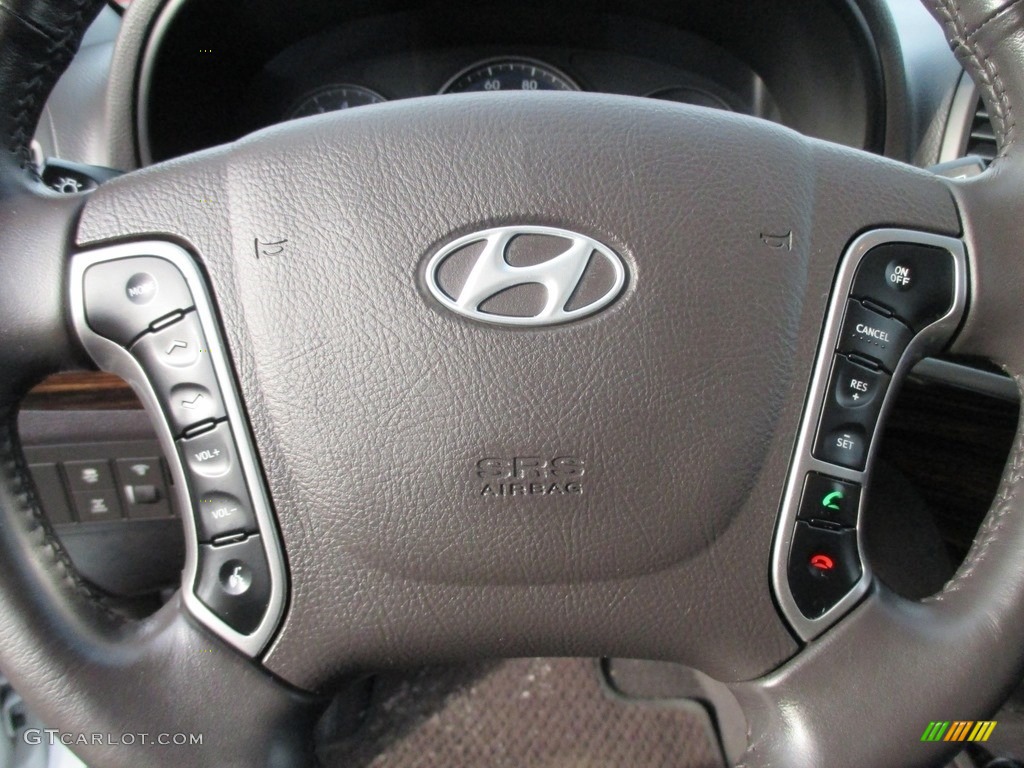 2010 Santa Fe Limited 4WD - Pearl White / Cocoa Black photo #11