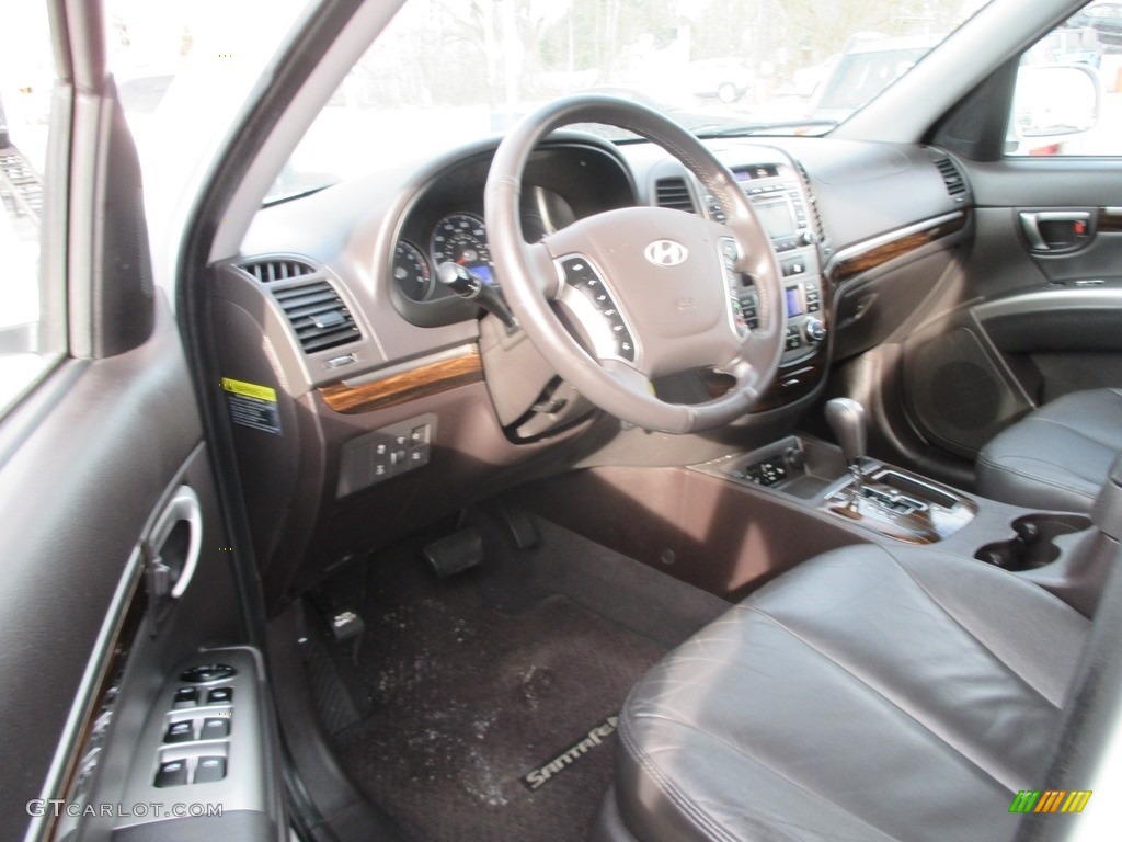 2010 Santa Fe Limited 4WD - Pearl White / Cocoa Black photo #12