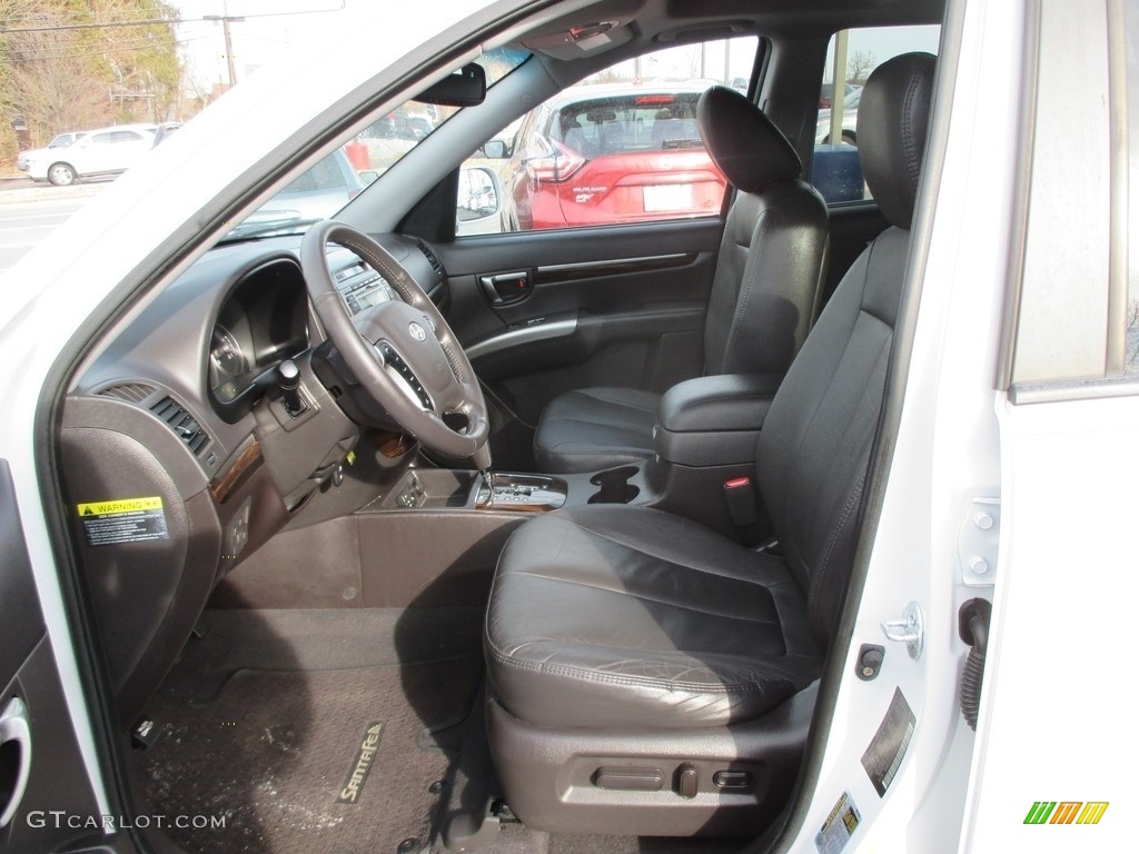 2010 Santa Fe Limited 4WD - Pearl White / Cocoa Black photo #13
