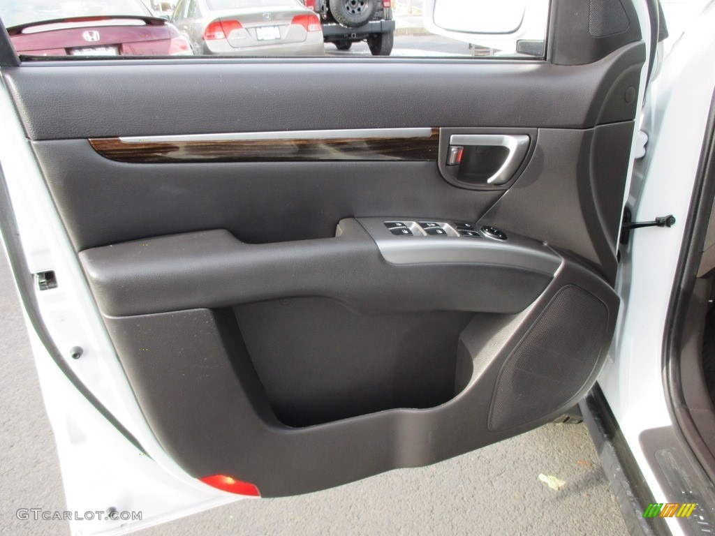 2010 Santa Fe Limited 4WD - Pearl White / Cocoa Black photo #14