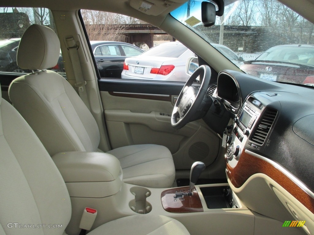 2009 Santa Fe SE - Powder White Pearl / Beige photo #17