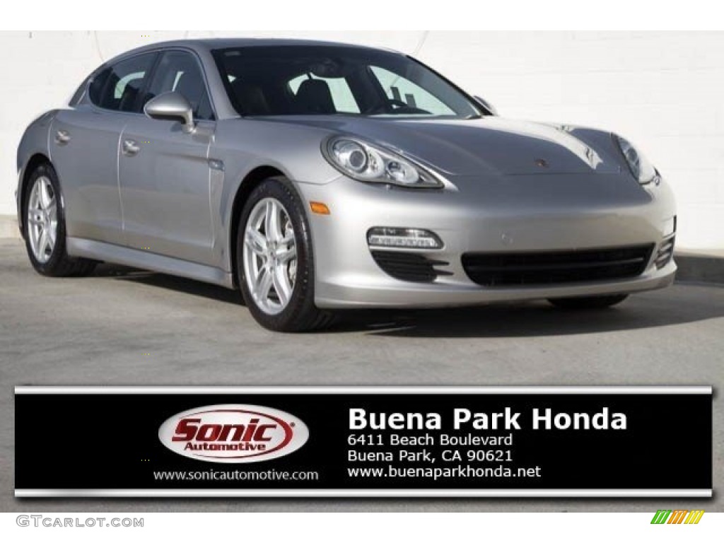 2010 Panamera S - Platinum Silver Metallic / Black photo #1