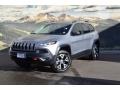 2014 Billet Silver Metallic Jeep Cherokee Trailhawk 4x4  photo #5