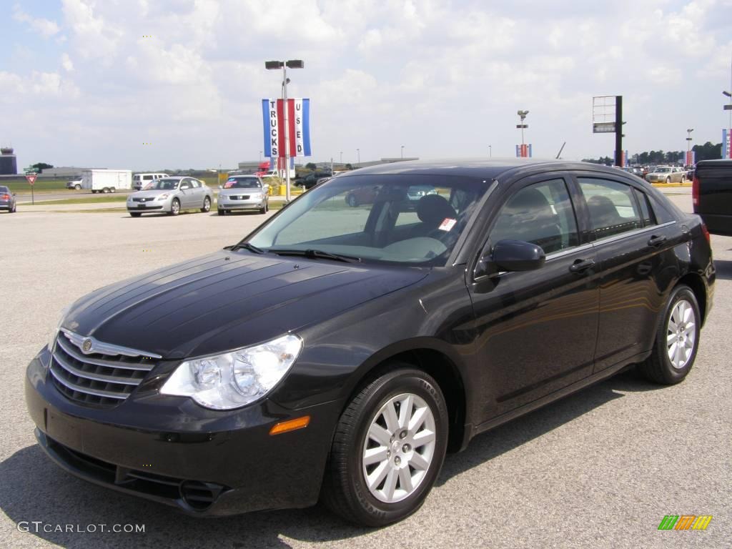 2008 Sebring LX Sedan - Brilliant Black Crystal Pearl / Dark Slate Gray/Light Slate Gray photo #7