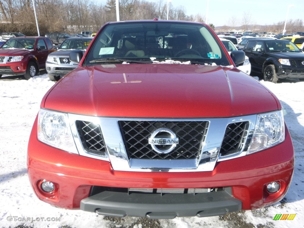 2018 Frontier SV King Cab 4x4 - Lava Red / Graphite photo #7