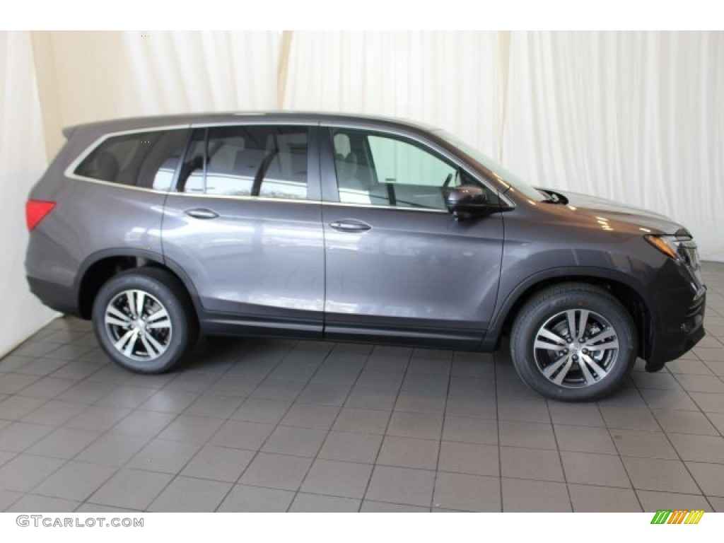 2018 Pilot EX-L - Modern Steel Metallic / Gray photo #3